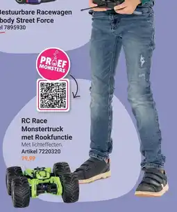 Lobbes RC Race Monstertruck met Rookfunctie aanbieding