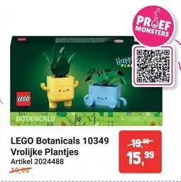 Lobbes Lego Botanicals 10349 Vrolijke Plantjes aanbieding
