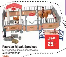 Lobbes Paarden Rijbak Speelset aanbieding