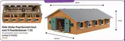 Lobbes Kids Globe Paardenstal Hout met 9 Paardenboxen 1:32 aanbieding