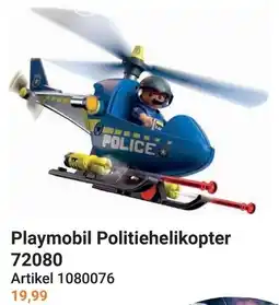 Lobbes Playmobil Politiehelikopter 72080 aanbieding