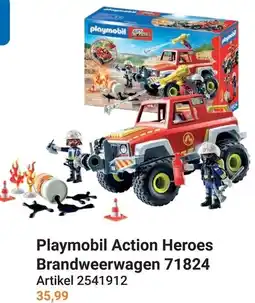 Lobbes Playmobil Action Heroes Brandweerwagen 71824 aanbieding