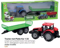 Lobbes Tractor met Platte Kar aanbieding
