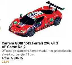 Lobbes Carrera Go!!! 1:43 Ferrari 296 GT3 AF Corse no.2 aanbieding