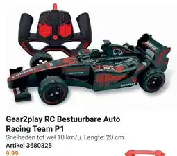 Lobbes Gear2play RC Bestuurbare Auto Racing Team P1 aanbieding