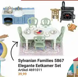 Lobbes Sylvanian Families Elegante Eetkamer Set aanbieding