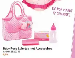 Lobbes Baby Rose Luiertas met Accessoires aanbieding