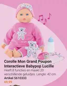 Lobbes Corolle Mon Grand Poupon Interactieve Babypop Lucille aanbieding