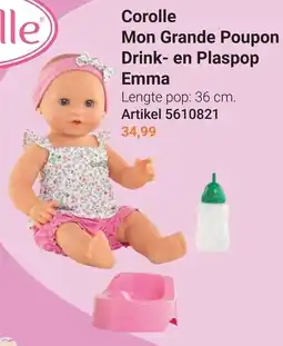 Lobbes Corolle Mon Grande Poupon Drink- en Plaspop Emma aanbieding