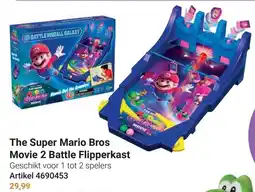 Lobbes The Super Mario Bros Movie 2 Battle Flipperkast aanbieding