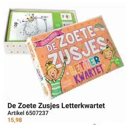 Lobbes De Zoete Zusjes Letterkwartet aanbieding