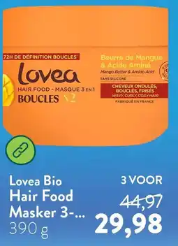 Holland & Barrett Lovea Bio Hair Food Masker 3-... aanbieding