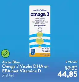 Holland & Barrett Arctic Blue Omega 3 Visolie DHA en EPA met Vitamine D aanbieding