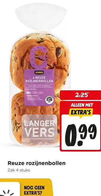 Jumbo Reuze rozijnenbollen aanbieding