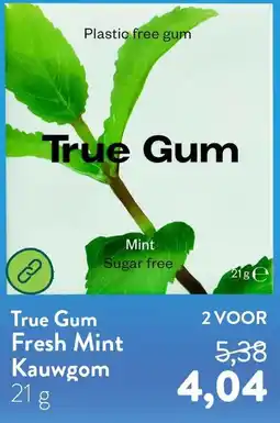 Holland & Barrett True Gum Fresh Mint aanbieding
