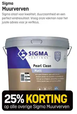 Hubo Sigma Muurverven aanbieding