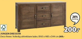 Jysk JUNGEN DRESSOIR aanbieding