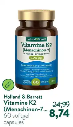 Holland & Barrett Holland & Barrett Vitamine K2 (Menachinon-7) aanbieding