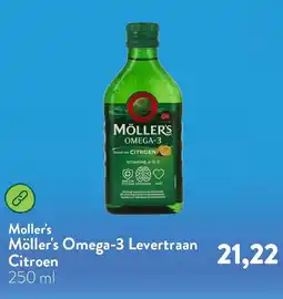 Holland & Barrett Moller's Möller's Omega-3 Levertraan Citroen aanbieding