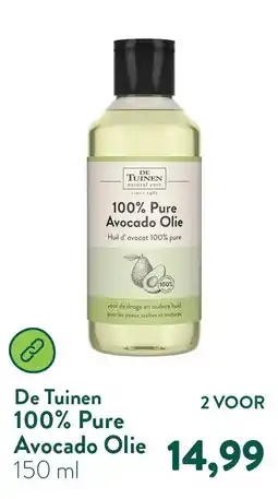 Holland & Barrett De Tuinen 100% Pure Avocado Olie aanbieding