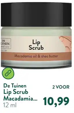 Holland & Barrett De Tuinen Lip Scrub aanbieding
