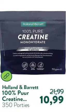 Holland & Barrett Holland & Barrett 100% Puur Creatine aanbieding