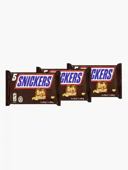 Flink Snickers (5x50g) x3 aanbieding