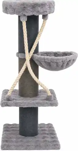 Intratuin Intratuin krabpaal Fluffy grijs 55 x 55 x 135 cm aanbieding
