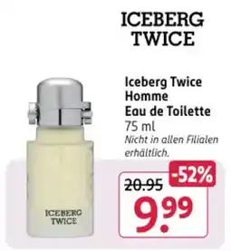Rossmann DE iceberg twice homme eau de toilette aanbieding