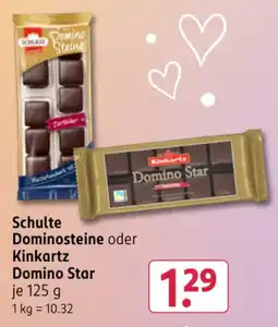 Rossmann DE Schulte Dominostene oder Kinkartz Domino Star aanbieding