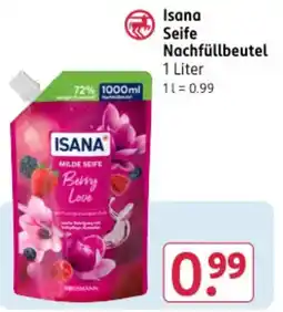 Rossmann DE Isana Seife Nachfüllbeutel aanbieding