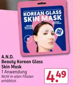 Rossmann DE A.N.D. Beauty Korean Glass Skin Mask aanbieding