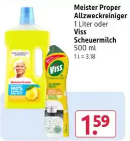Rossmann DE Meister Proper Allzweckreiniger Viss Scheuermilch aanbieding