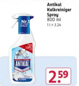 Rossmann DE Antikal Antikalkreiniger Spray aanbieding