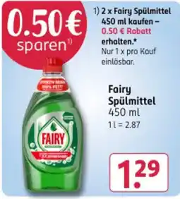 Rossmann DE Fairy Spülmittel aanbieding
