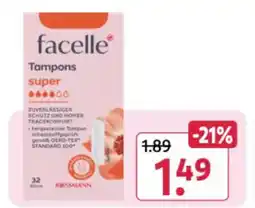 Rossmann DE facelle tampons super aanbieding