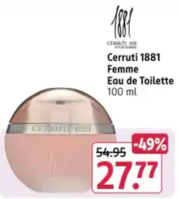Rossmann DE Cerruti 1881 Femme Eau de Toilette aanbieding