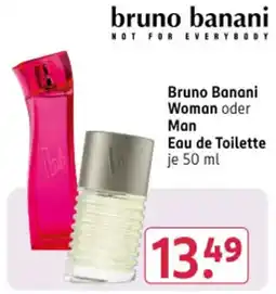 Rossmann DE bruno banani woman oder man aanbieding