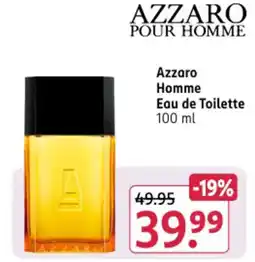 Rossmann DE Azzaro Homme Eau de Toilette aanbieding