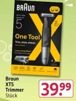 Rossmann DE Braun XT5 Trimmer aanbieding