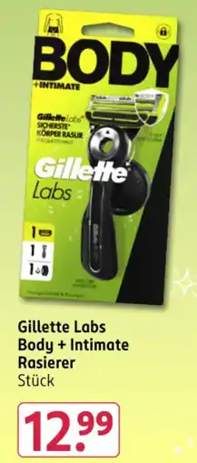 Rossmann DE Gillette Labs Body + Intimate Rasierer aanbieding