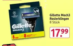 Rossmann DE Gillette Mach3 Rasierklingen aanbieding