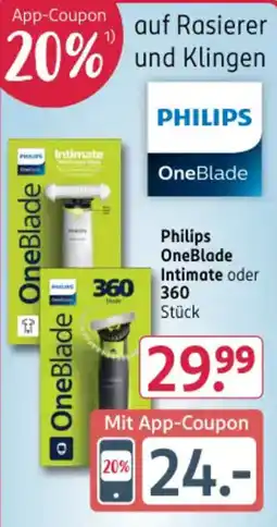 Rossmann DE philips oneblade aanbieding