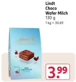 Rossmann DE Lindt Choco Wafer Milch aanbieding