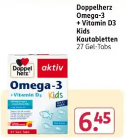 Rossmann DE Doppelherz Omega-3 + Vitamin D3 Kids aanbieding