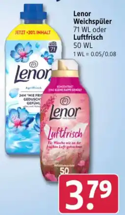 Rossmann DE Lenor Weichspüler aanbieding
