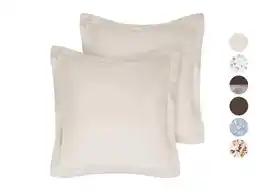 Lidl LIVARNO Set van 2 polyester satijn kussenslopen, 60 x 50 cm aanbieding