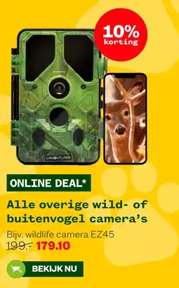 Welkoop Alle overige wild of buitenvogel camera's aanbieding