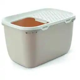 Pets Place Savic Hop-In Kattenbak - Bak - 74x49,7x43 cm Mokka&Wit aanbieding