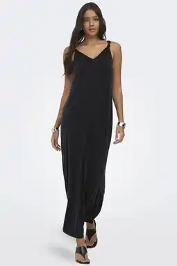Wehkamp ONLY maxi jurk zwart aanbieding